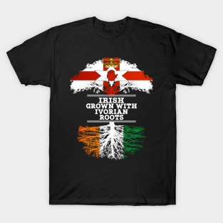 Northern Irish Grown With Ivorian Roots - Gift for Ivorian With Roots From Ivory Coast T-Shirt